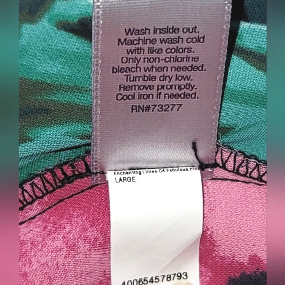 Jennifer Lopez floral top  Sz L - Picture 7 of 8